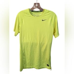 Nike Pro Men's Bright Yellow Tee